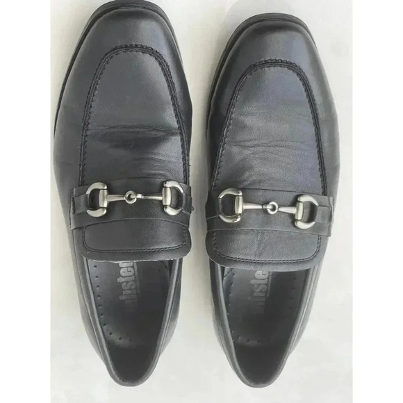 Unlisted Mens By Kenneth Cole Buckled Leather Slip On Loafers  Black Sz 9.5 - Picture 1 of 11